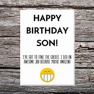 funny happy birthday for son