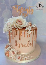 Content image for rose gold birthday cake