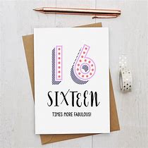 16th birthday card